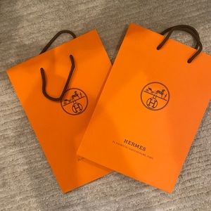 2 Hermes paper bags